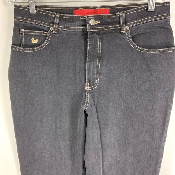 Gloria Vanderbilt Black Hi Waist Mom Jeans Sz 12 - Picture 5 of 8